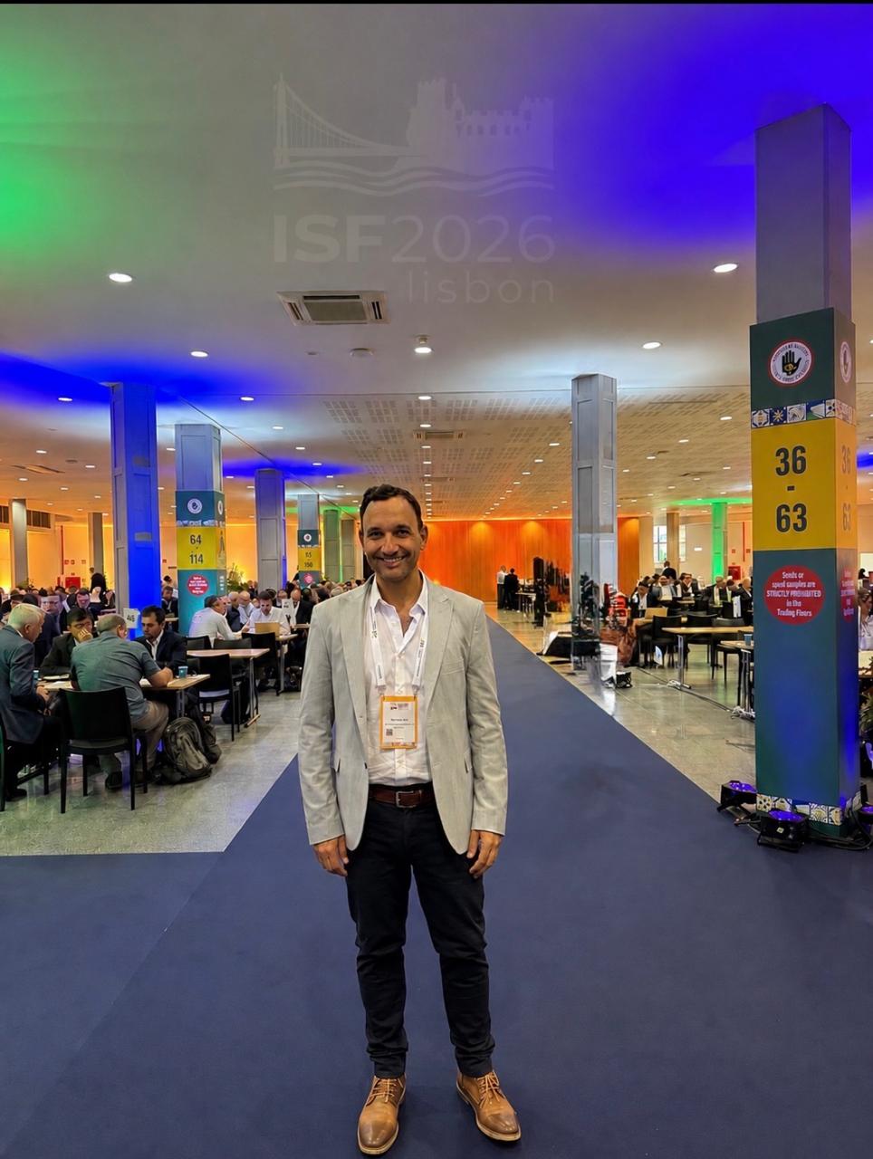 Marcos Elías at the ISF World Seed Congress 2026, Lisbon